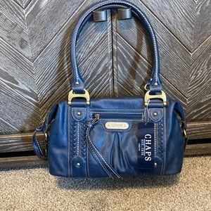 New with tags Chaps Constance satchel, indigo